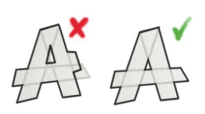 How to outline graffiti letters