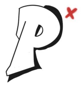 Wrong graffiti drop down shadow