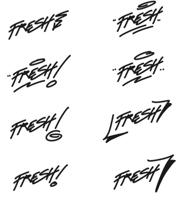 Graffiti Tags – Examples of different Tags