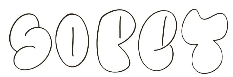 Graffiti Throw Up letters