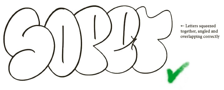 Graffiti Throw Up letters