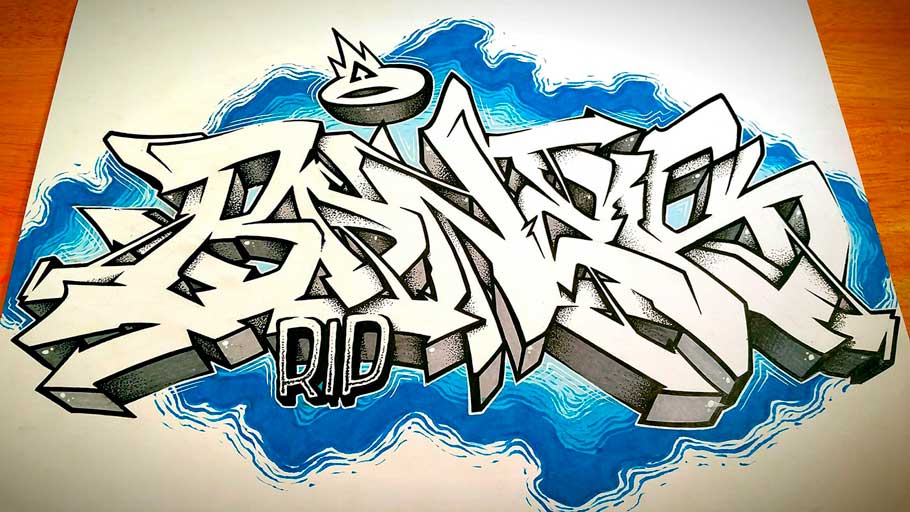 How to do Graffiti on paper