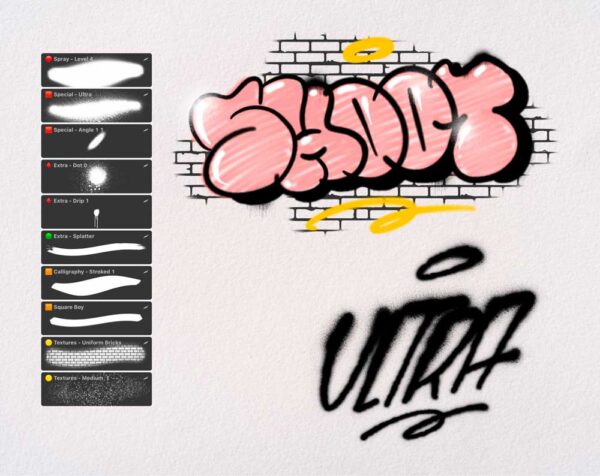 Graffiti brushes Free pack