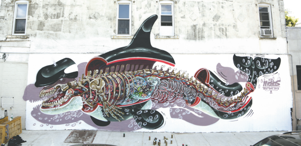 NYCHOS graffiti piece