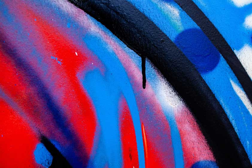 Spray paint on canvas