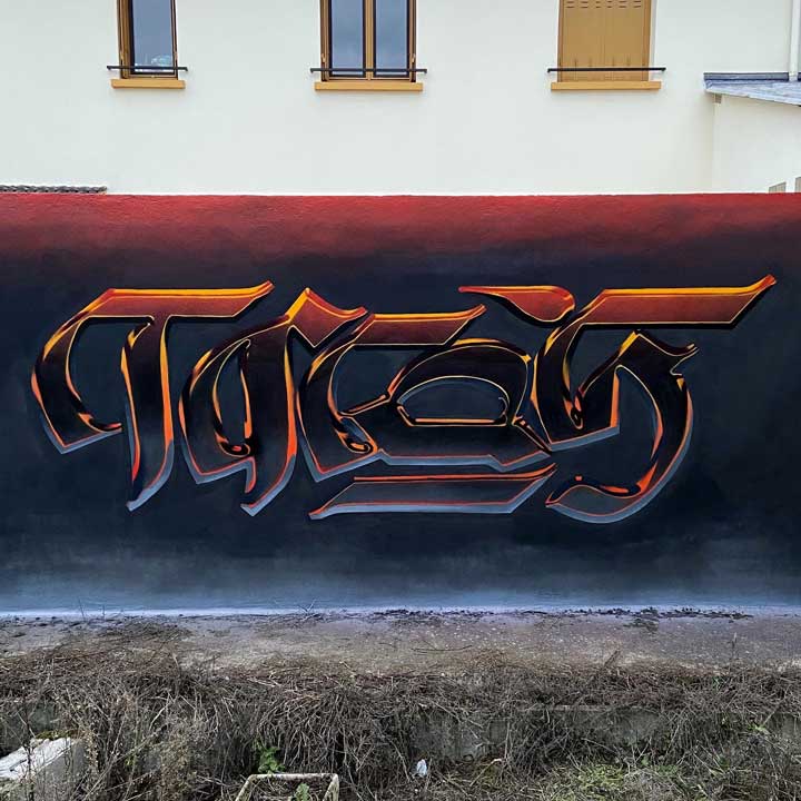 Graffiti Writer Tacos piece 2023