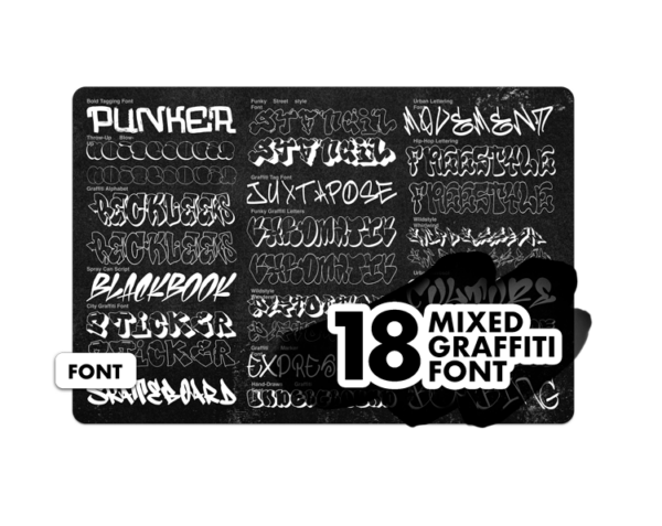 Graffiti fonts
