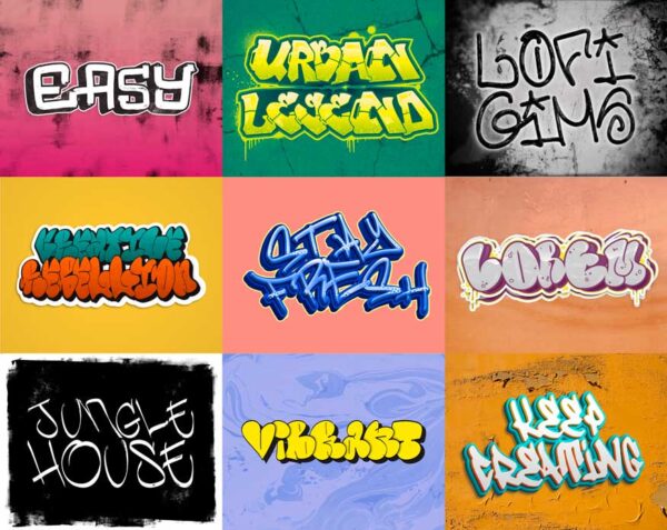 Graffiti Fonts Bundle - Image 4