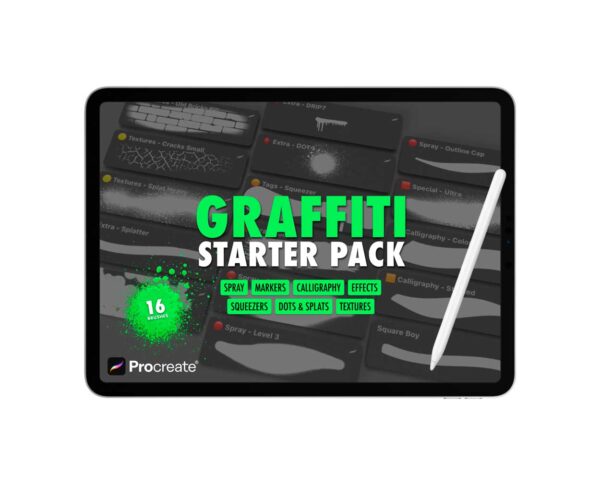 Graffiti-Brushes-For-Procreate-–-Starter-Pack
