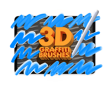 3D brushpack – Procreate 3D brushpack