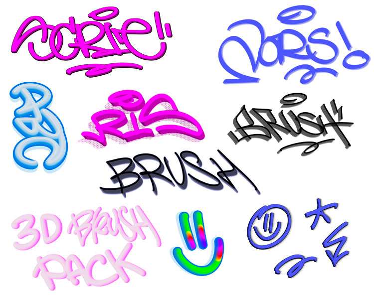 3D brushpack – Procreate 3D brushpack