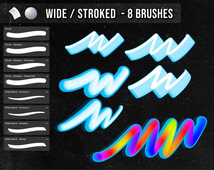 3D brushpack – Procreate 3D brushpack