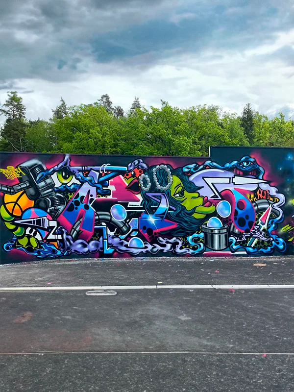 hoejre 1 Graffiti template procreate christmas