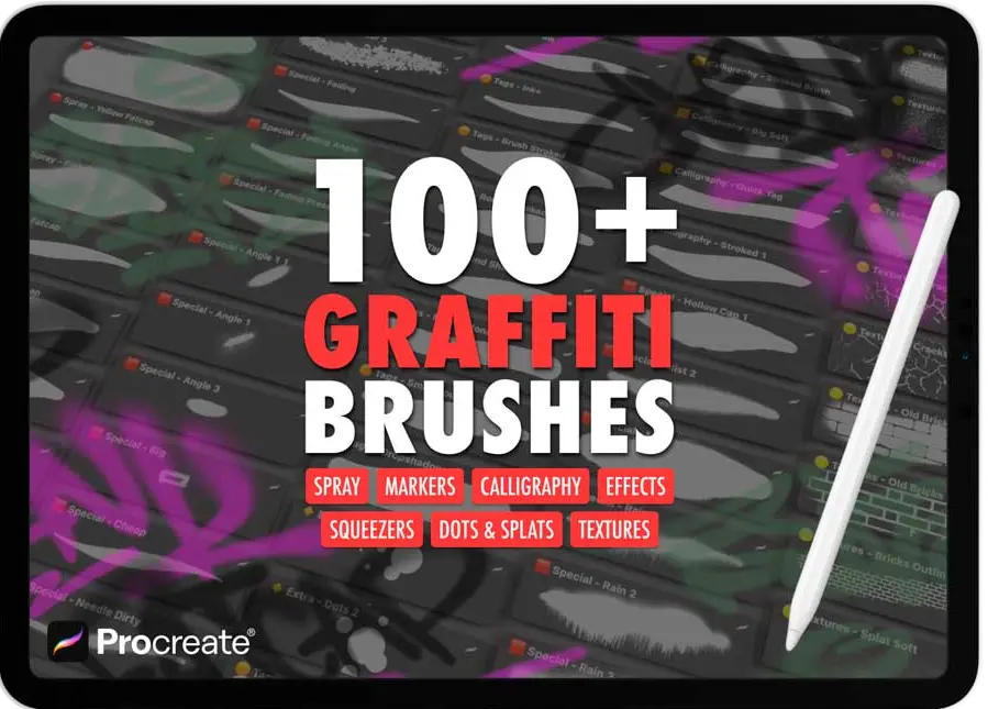 brushes Graffiti brushes full pack - front image
